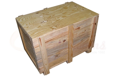 Caixa de madeira para indústria