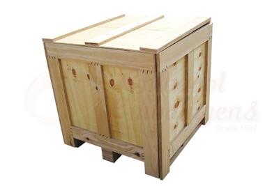 Caixa de madeira industrial